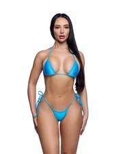 6814 - 2PC Tie-Side Bikini Set - Baby Blue / O/S - image 6