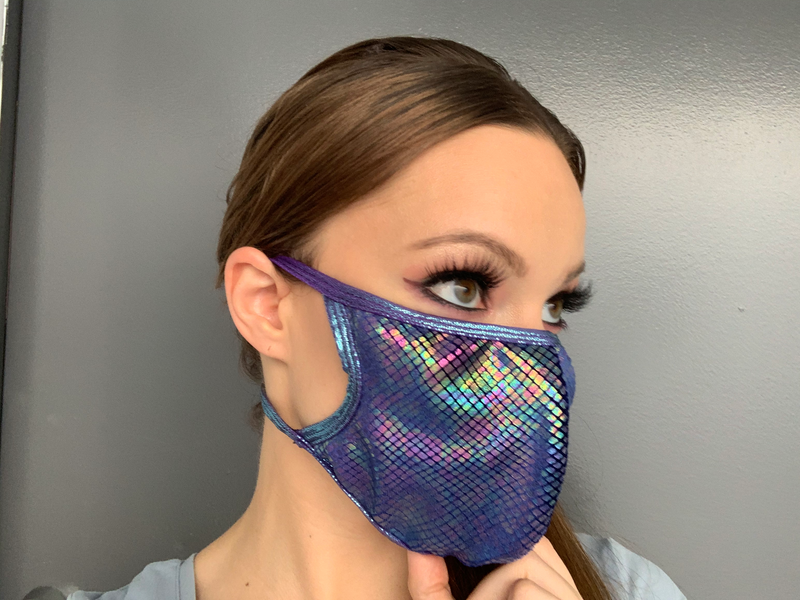Blue Multi Face Mask - Blue Multi / O/S - image 1