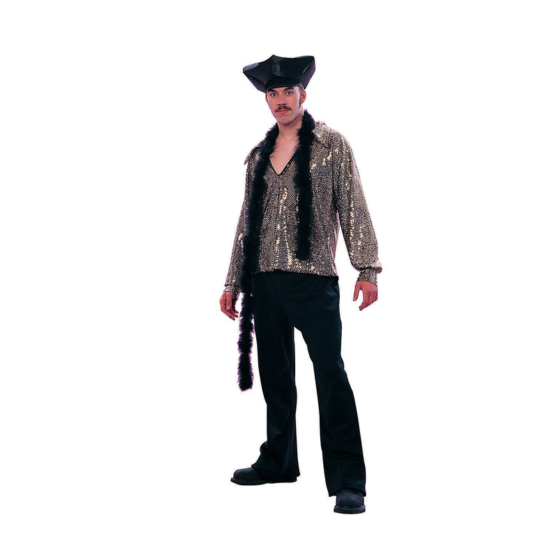 Men's 70's Blue Sequin Shirt | Costume-Shop.com - Blue - image 11