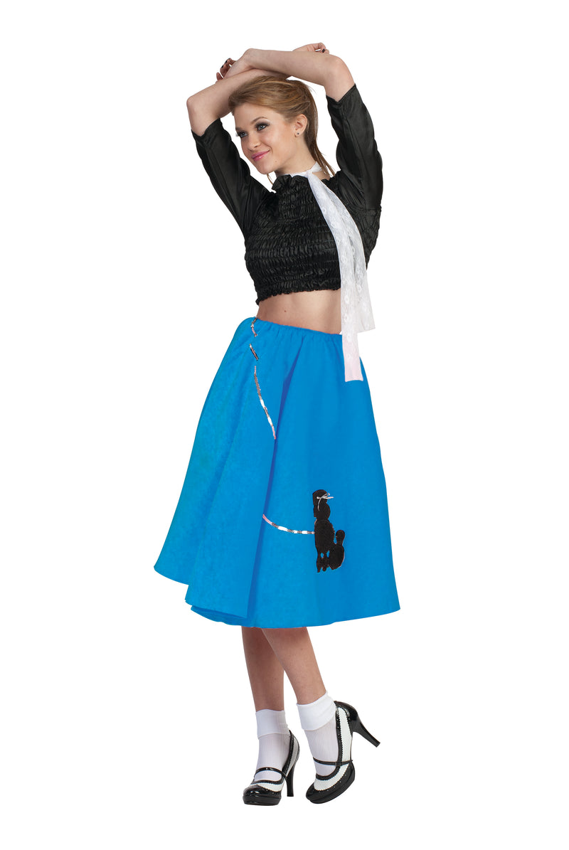 Adult Poodle Skirt Blue