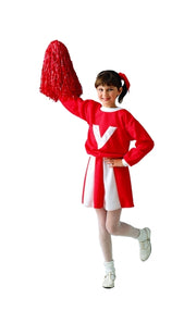 2Pc. Child Cheerleader Costume | Costume-Shop.com - 91034-R/W-L - image 3