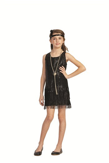 Sequin Gold Flapper Girl Costume | Costume-Shop.com