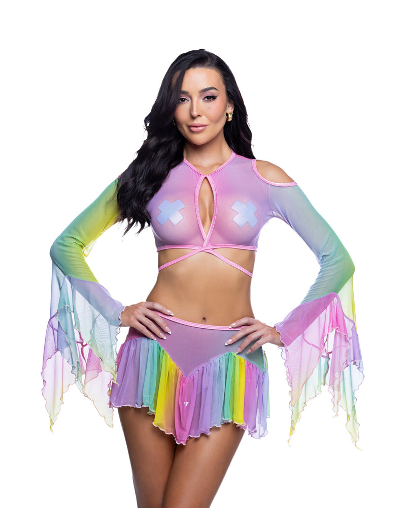 JR260 - Flow Top & Skirt Set - Pastel / L/XL - image 1