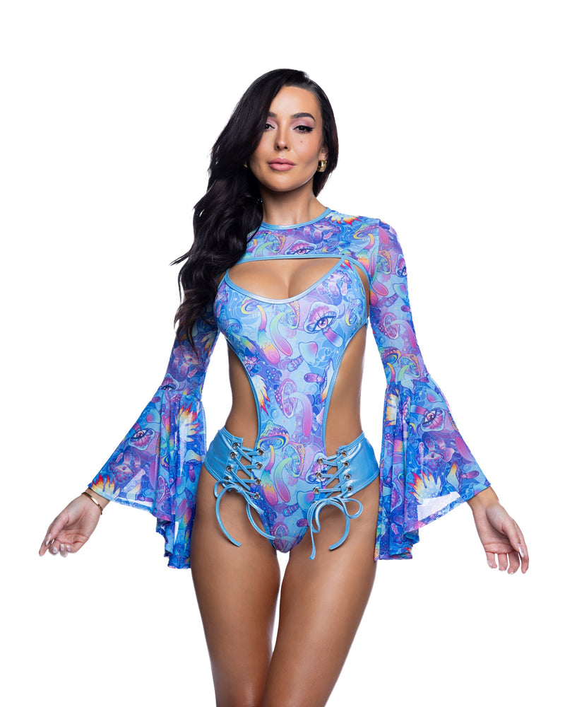 JR284 - Bell-Sleeve Shrug - Butterfly / L/XL - image 2