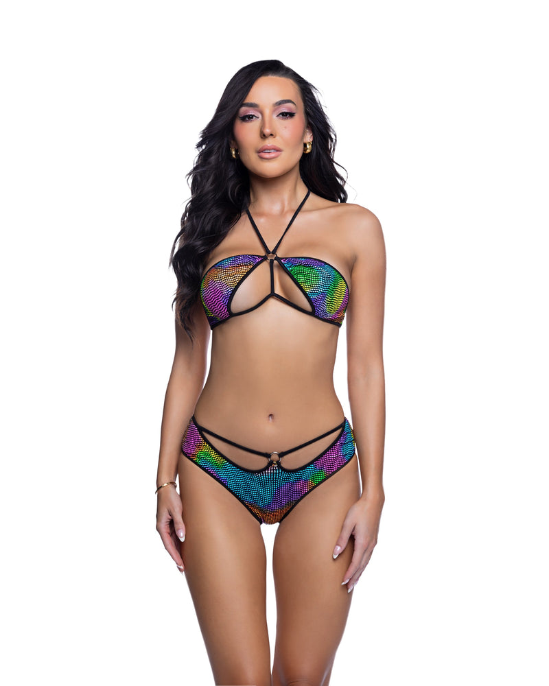 JR292 - Ring Top & Short Set - Neon Pixels/Black / M/L - image 1