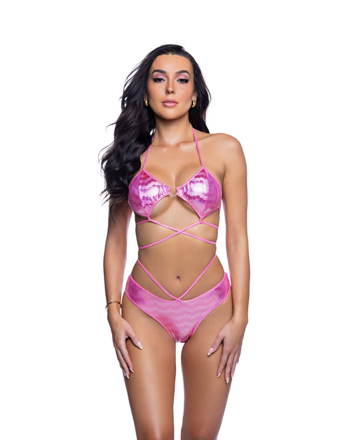 JR300 - Ring Top & Short Set - Black Geo / M/L - image 2