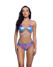 JR300 - Ring Top & Short Set - Black Geo / M/L - image 3