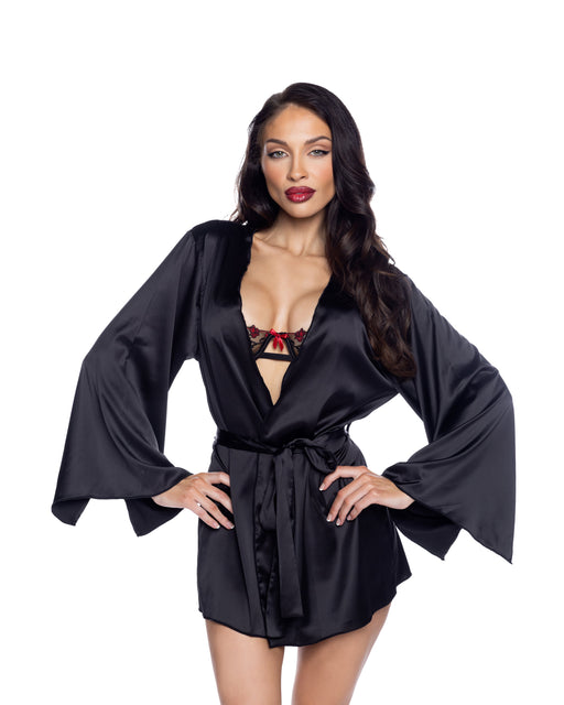LI1019 - Midnight Essentials Robe - Black / O/S - image 1