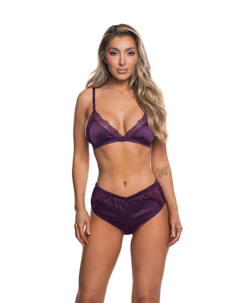 LI1022 - Satin Essentials 2-Piece Lounge Set - Purple / L/XL - image 1