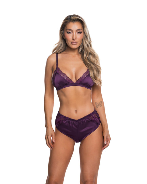 LI1022 - Satin Essentials 2-Piece Lounge Set - Purple / L/XL - image 1