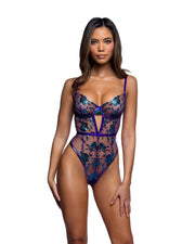 LI1045 - Electric Shimmer Teddy - Purple / L - image 1