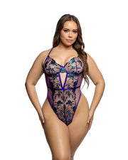 LI1045 - Electric Shimmer Teddy - Purple / L - image 2