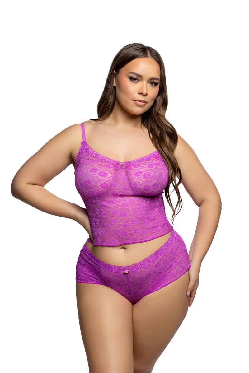 LI1075 - Infinite Lace Teddy - Blue / L/XL - image 2