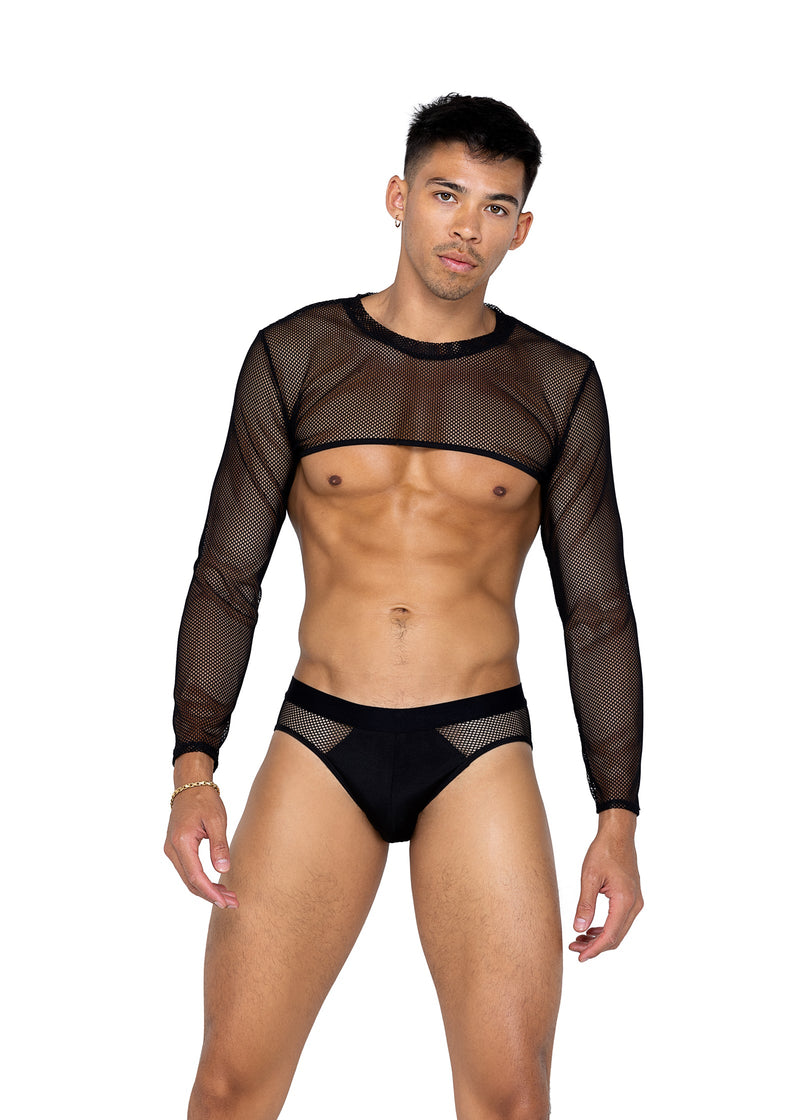 LI590 - Mens X-Posed Brief - Black / L - image 1