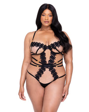 LI646 - Ebony Rose Teddy - Black / L - image 2