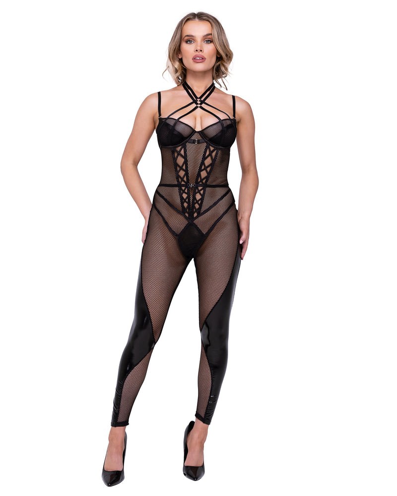 LI659 - Flirty Fetish Catsuit - Black / L - image 1