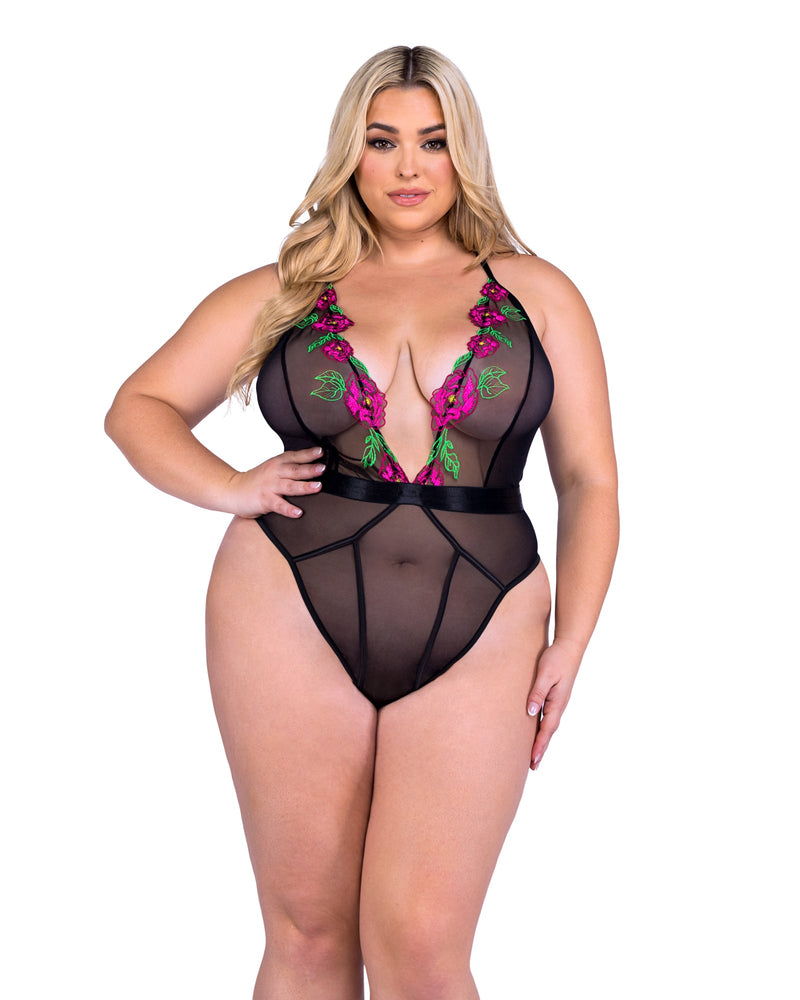 LI681 - Peony Paradise Teddy - Black/Multi / L - image 2