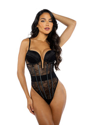 LI711 - Belle Noir Teddy - Black / L - image 1