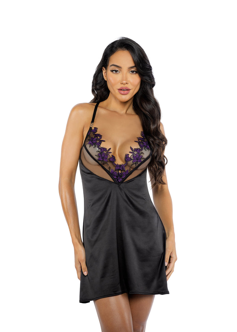LI721 - Dark Romance Chemise - Black / L - image 1