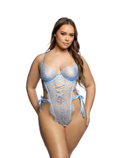 LI752 - Dreamers Lust Teddy - Light Blue / L - image 1