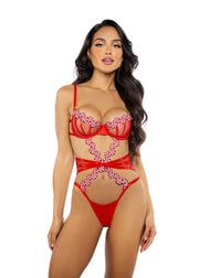 LI760 - Peppermint Kiss Teddy - Red / L - image 1