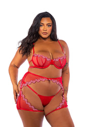 LI763 - Peppermint Kiss 3-Piece Chaps Set - Red / L - image 2