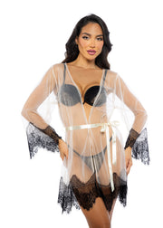 LI767 - Daydream Mini Robe - Black / One size - image 2