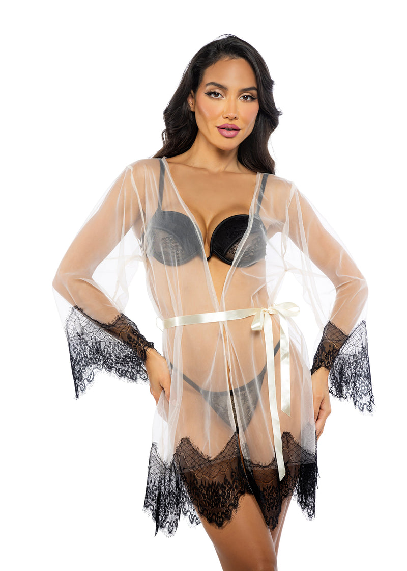 LI767 - Daydream Mini Robe - Black / One size - image 2