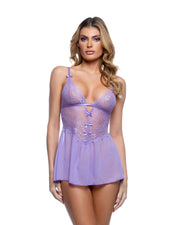 LI810 - Paradise Dream Babydoll 2pc Set - Baby Blue / L/XL - image 4