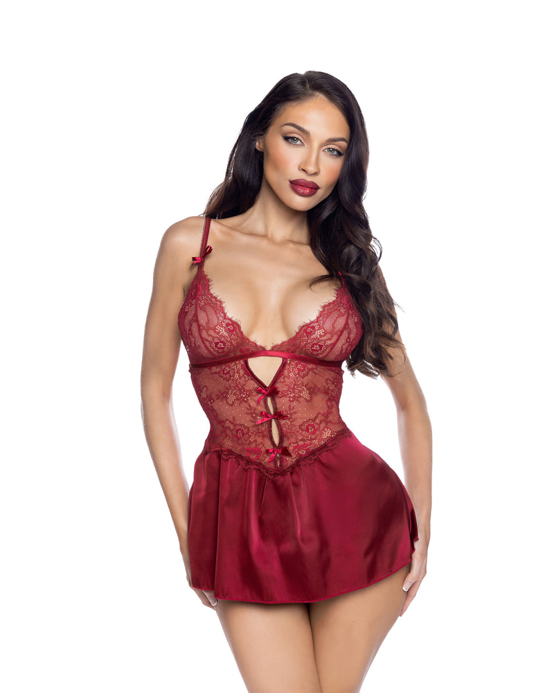 LI838 - Paradise Dream Babydoll 2-Piece Set - Black / L/XL - image 4