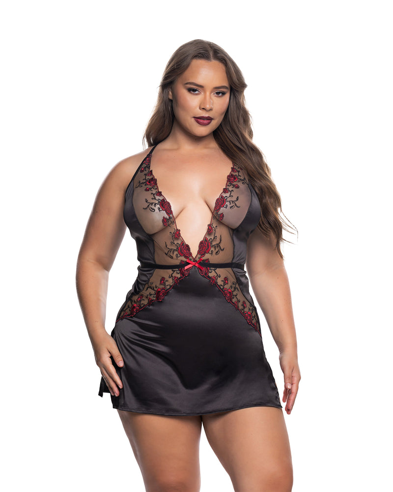 LI842 - Blossom Beauty Slip - Black/Red / L - image 2