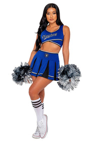 PB138 - 3PC Playboy Cheer Squad - Blue/Black / L - image 1