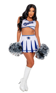 PB138 - 3PC Playboy Cheer Squad - Blue/Black / L - image 2