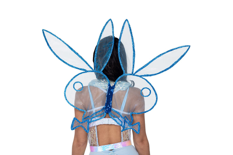 PB151 - Playboy Bunny Fairy Wings - Blue / O/S - image 1