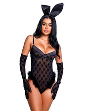 PBLI103- Playboy Bunny Noir Teddy - Black / 1XL - image 1