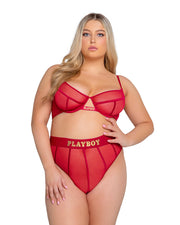 PBLI119 - Playboy Cage 2-Piece Set - Black/Gold / 1XL - image 2