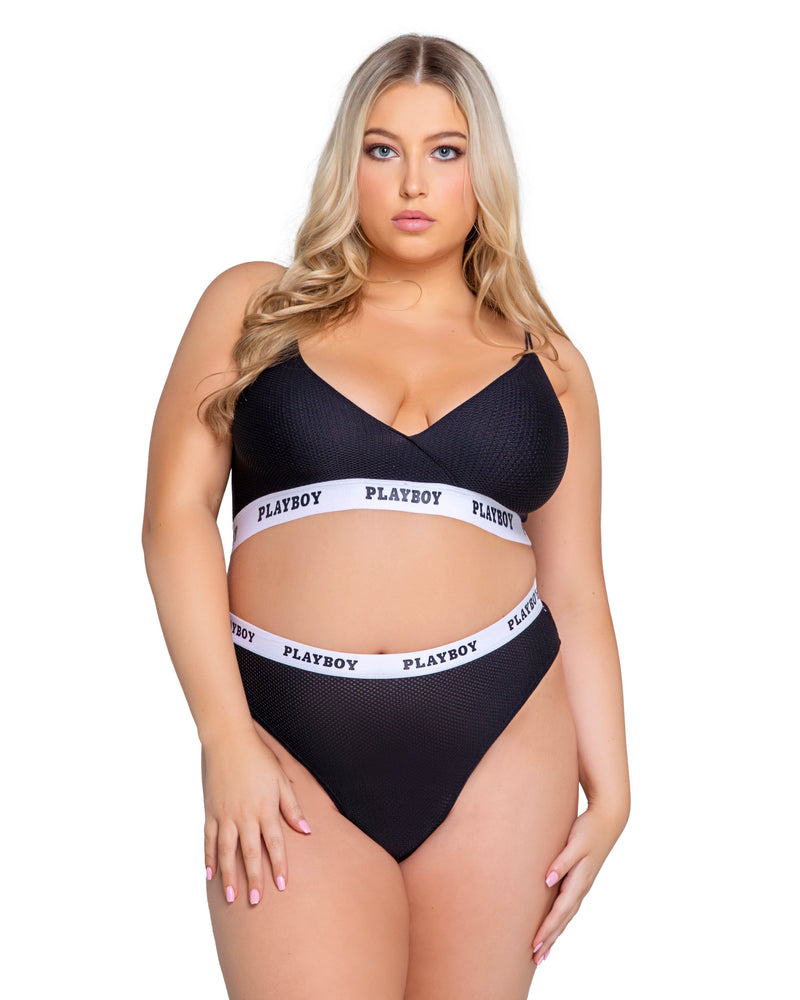 PBLI132 - Playboy Lifestyle 2-Piece Set - Black / 1XL/2XL - image 1