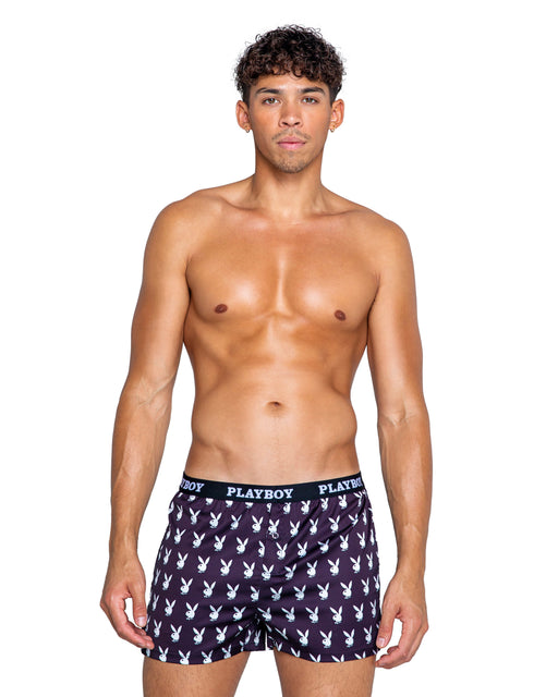 PBLI139 - Playboy Mens Champion Boxer - Black/White / L - image 1
