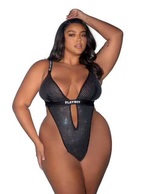 PBLI158 - Playboy Disco Fever Teddy - Black / Large - image 2