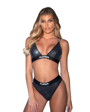 PBLI159 - Playboy Disco Fever 2pc Set - Black / Large - image 1