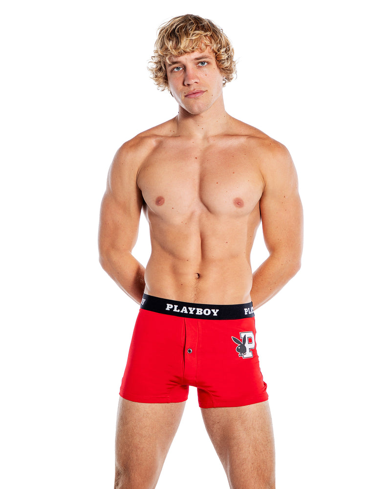 PBLI170 - Playboy Mens Varsity Modal Boxer Briefs - Black / Large - image 2