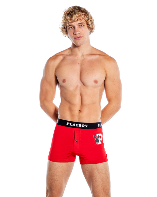 PBLI170 - Playboy Mens Varsity Modal Boxer Briefs - Black / Large - image 2