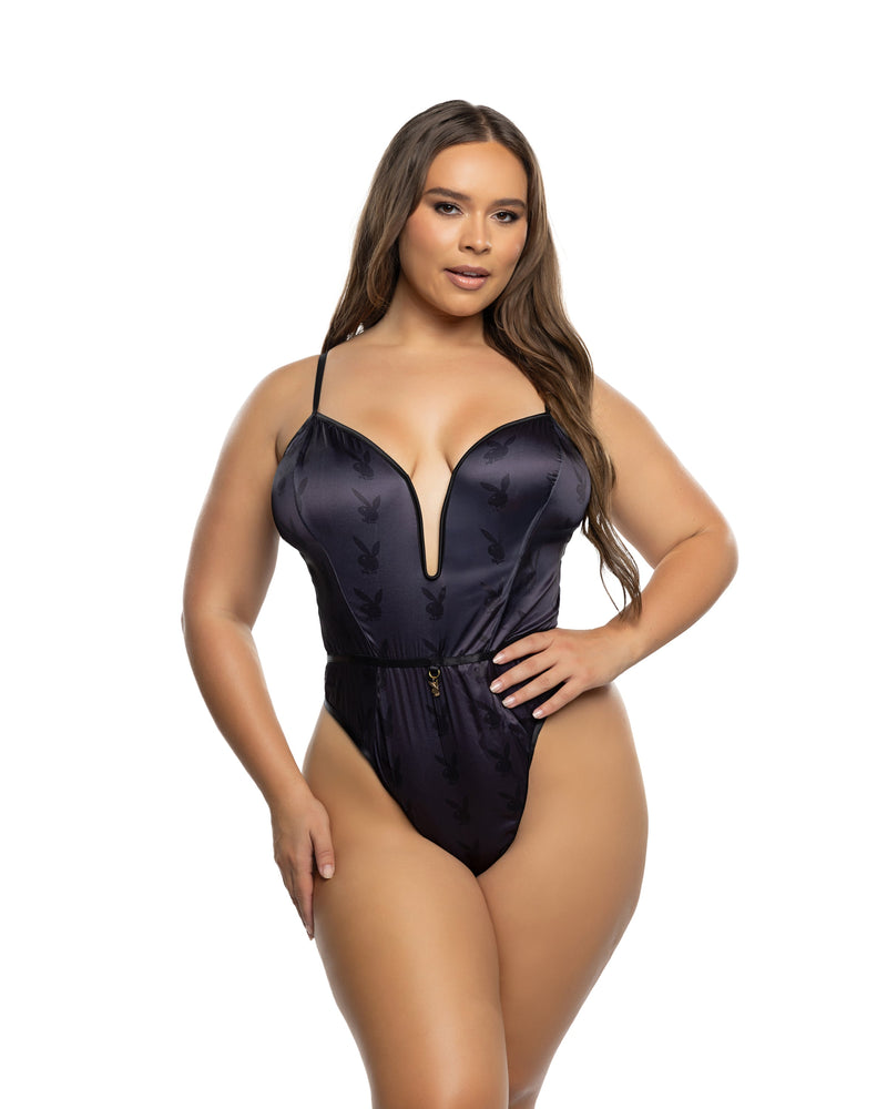 PBLI181 - Blackout Bunny Romper - Black / L - image 2