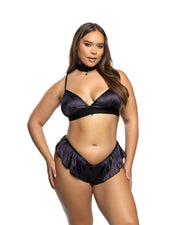 PBLI182 - Blackout Bunny 2pc Lounge Set - Black / L - image 2