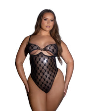 PBLI187 - Shimmer Bunny Teddy - Gunmetal / L - image 1