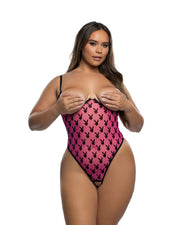 PBLI191 - Ravishing Bunny Crotchless Teddy - Hot Pink / L/XL - image 2