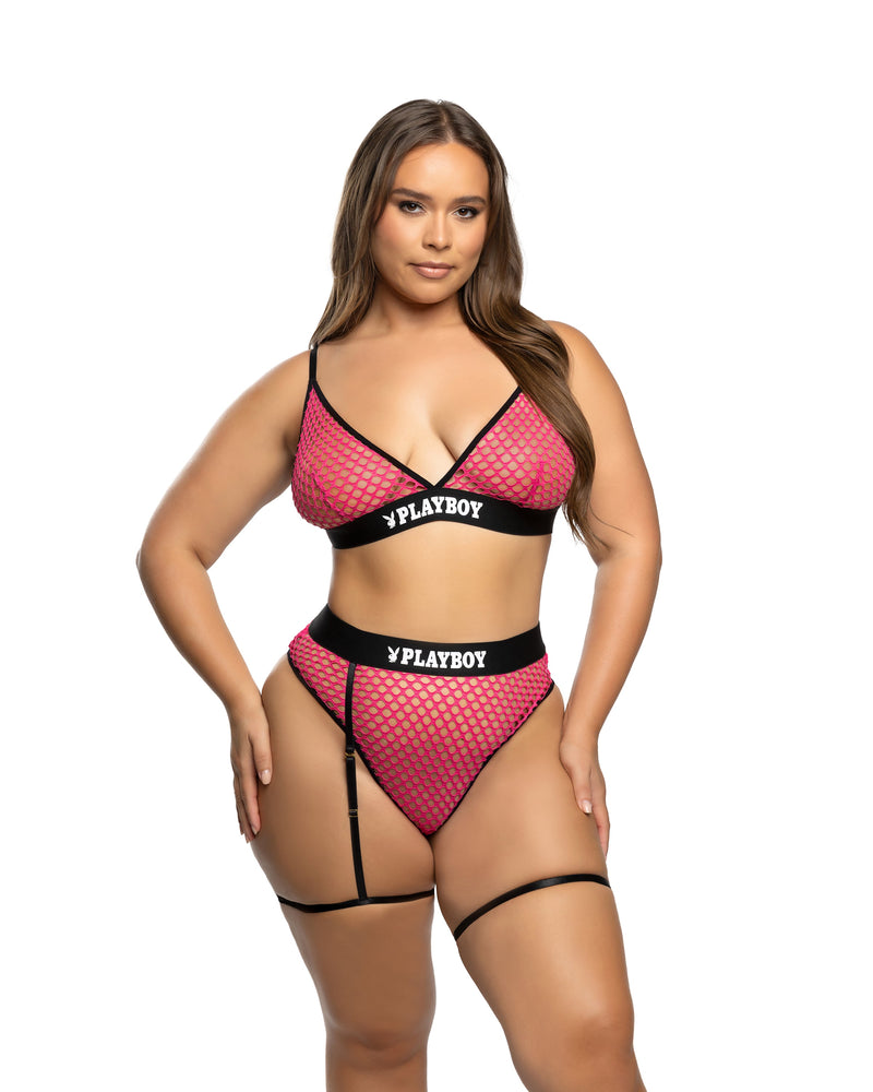 PBLI193 - Erotic Bunny 2pc Set - Black / L/XL - image 2