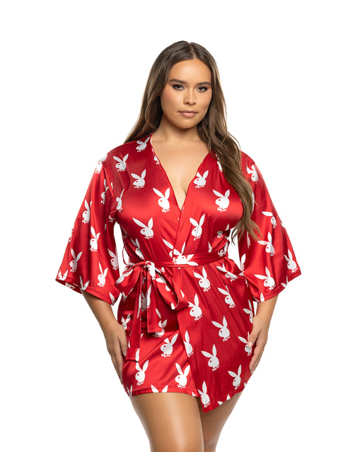 PBLI196 - Chill Bunny Robe - Black/White / O/S - image 2