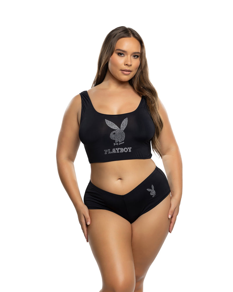 PBLI200 - Bling Bunny 2pc Lounge Set - Black / L/XL - image 2
