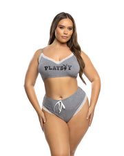 PBLI202 - Comfy Bunny 2pc Cropped Cami Set - Black / L/XL - image 2